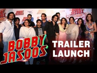 Vidya Balan, Ali Fazal, Dia Mirza And Sahil Sangha At The Trailer Launch Of 'Bobby Jasoos'