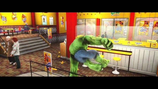 HULK & Mickey Mouse FUN!! Custom Green Lightning McQueen CARS Colors! + Children Songs & Rhymes HD