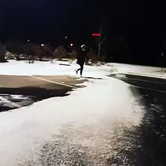 when your feet go one way and your body goes another