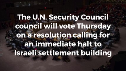 Trump, Netanyahu urge U.S. to veto U.N. resolution halting settlement building