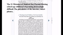 Download 21 Mistakes of Modern Day Parents, and How to Avoid Them ebook PDF