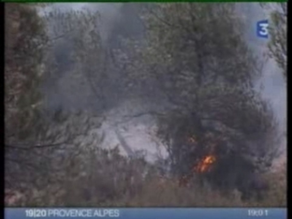 Feu sur le plateau de l'Arbois : 4/09/2007