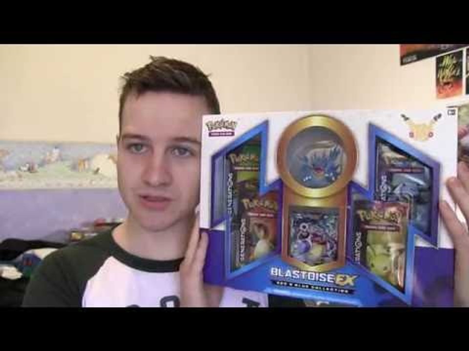 Opening The Amazing Pokemon Red & Blue Blastoise EX Box!