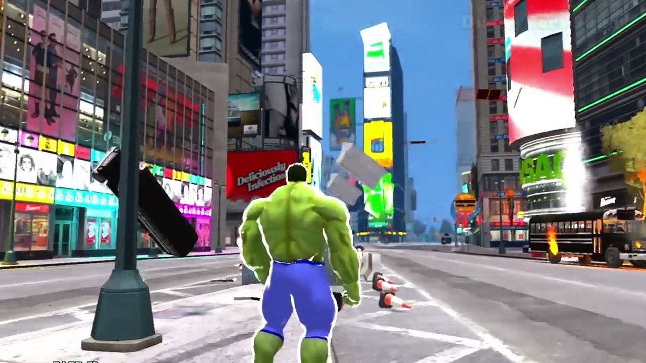 Kids Nursery Rhymes w/ Superhero - Disney Lightning McQueen Custom Colors Cars & Hulk