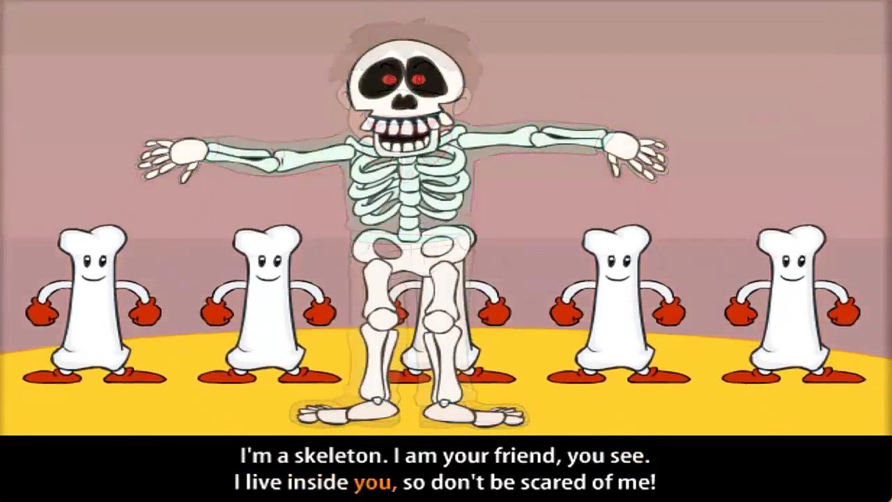 Song For Kids |♫ The scary skeleton ♫ █▬█ █ ▀█▀