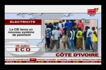 Business 24 - Flash Eco Côte d’Ivoire -  A la une - Electricité - La CIE lance un nouveau système de paiement