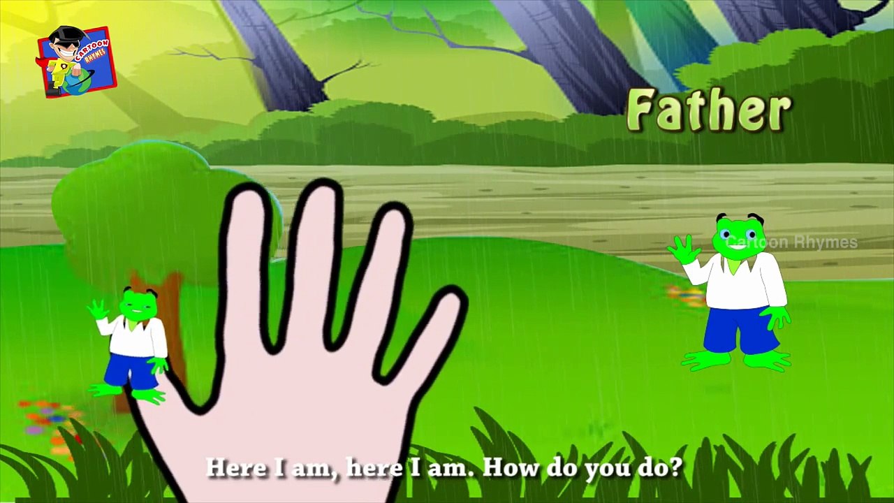 Finger Family Rhymes | Nursery Rhyme For Children | Frog | Daddy Finger Family | Cartoon