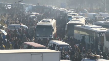 Evacuação em Aleppo é lenta e desordenada