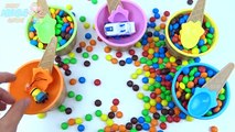 Ice Cream Cups Candy Skittles Learn Colors Surprise Toys Monster Truck Hulk Frozen Cars 3 Minions
