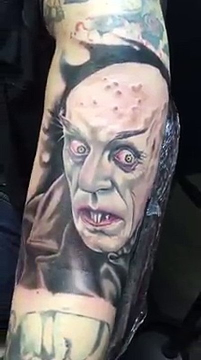 Colored Horror Tattoo