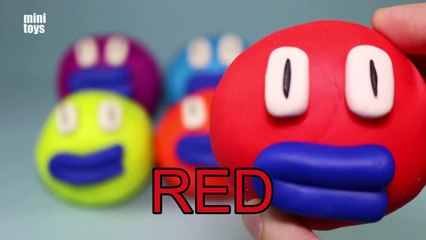 Learn Colours and Shapes with Playdough Smiley Face Surprise Eggs