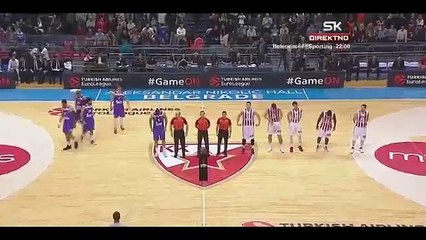 Nadglasavanje himne Evrolige! Crvena zvezda - Real Madrid