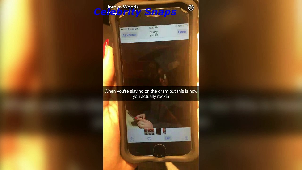 Jordyn Woods Snapchat Stories December 21st 2016 _ Celebrity Snaps