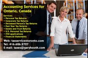 Ontario, Canada - Accounting Services - 416-626-2727 - taxes@garybooth.com