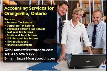Orangeville , Accounting Services, 416-626-2727 ,taxes@garybooth.com