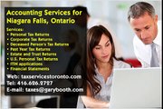 Niagara Falls , Accounting Services , 416-626-2727 , taxes@garybooth.com