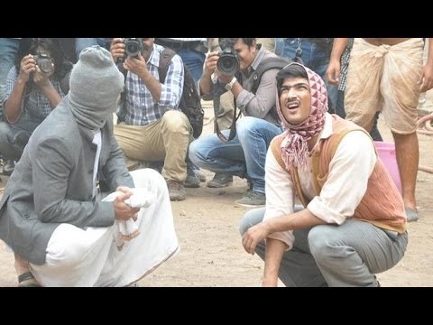 Sushant Singh Rajput, Dibakar Banerjee On The Sets Of 'Detective Byomkesh Bakshy'