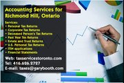 Richmond Hill , Accounting Services , 416-626-2727 , taxes@garybooth.com
