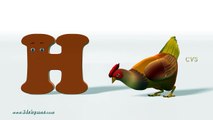 A is For Apple Nursery Rhyme 3D Animation Alphabet ABC Phonics Songs for children