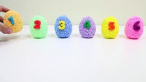 Foam Clay Surprise Eggs with Numbers! Shopkins Hello Kitty My Little Pony Disney Minions