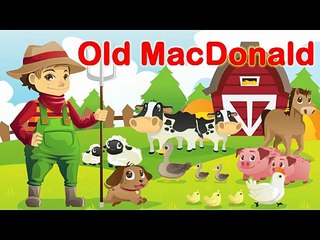 OLD MACDONALD HAD A FARM - Popular Nursery Rhymes - Music and Songs for kids, Children, Babies