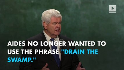 Trump: Newt was wrong and I ‘will always be trying to drain the swamp’
