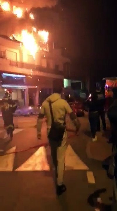 Incendie à Cros de Cagnes