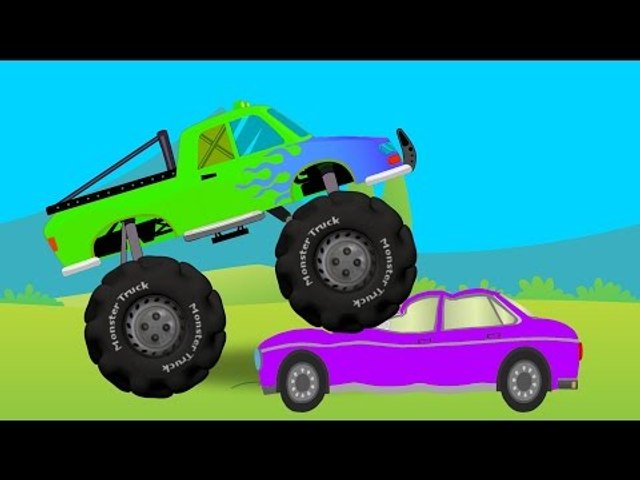 Learn Shapes with Monster Truck I Car Wash for Children - video Dailymotion