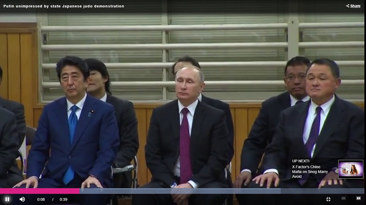 Putin doing Bored and not amused