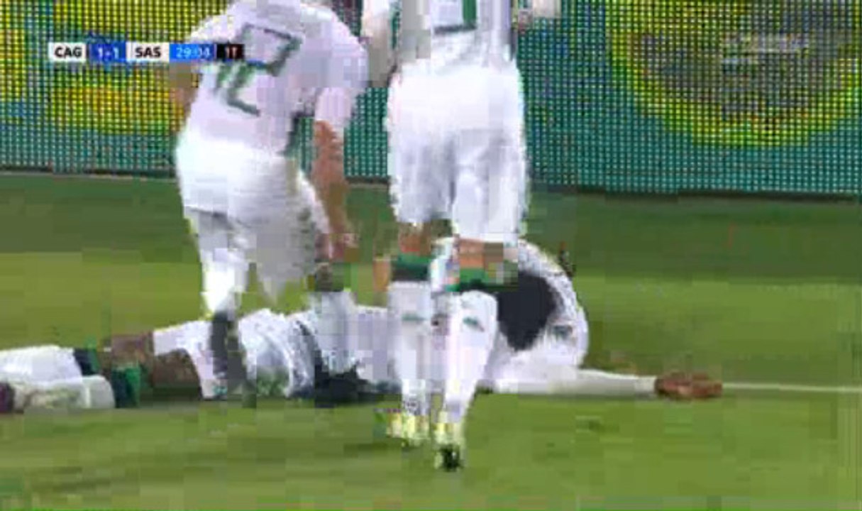 Claud Adjapong Goal - Cagliari Calcio 1-1 Sassuolo Calcio - (22/12/2016) / SERIE A