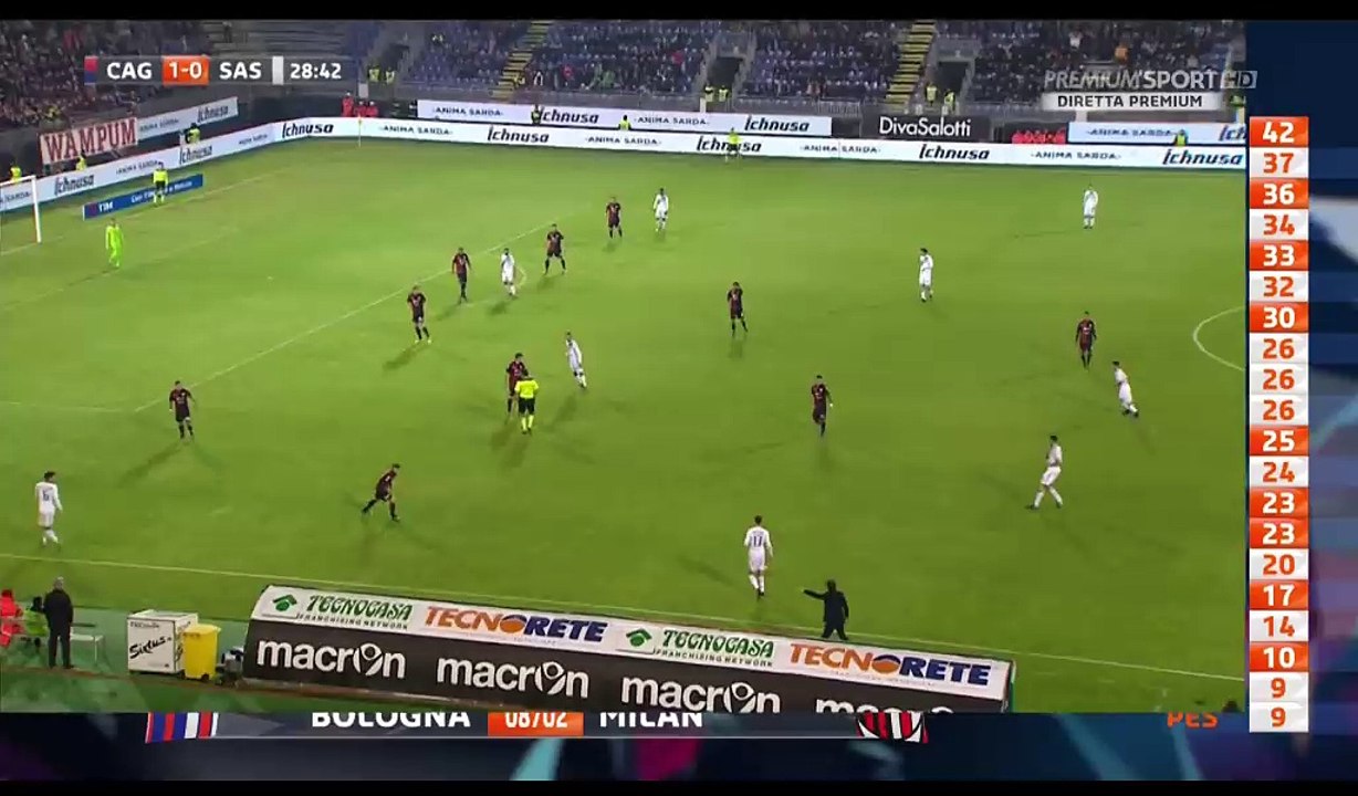 Claud Adjapong Goal HD - Cagliari 1-1 Sassuolo - 22.12.2016