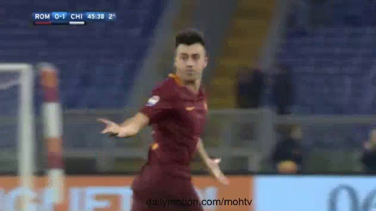 Stephan El Shaarawy Goal - AS Roma 1-1 Chievo 2...