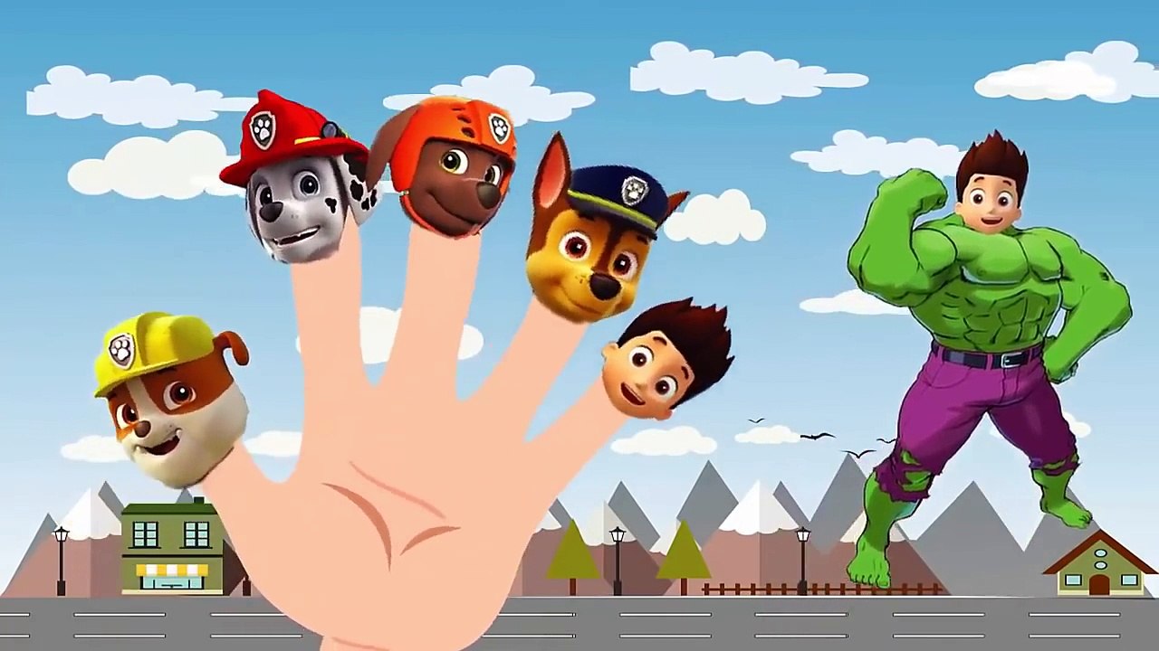 Paw Patrol Hulk Finger Family Nursery Rhymes Lyric Kids Songs#Baby Videos