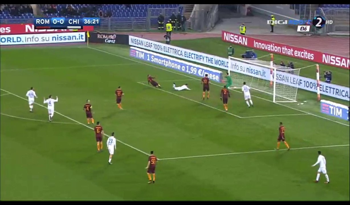 Jonathan de Guzman Goal HD - AS Roma 0-1 Chievo - 22.12.2016