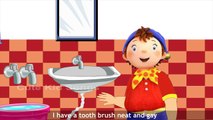 Noddy Brush Your Teeth Nursery Rhyme In HD With Lyrics | Popular 3D Animated Cartoon Rhymes For Kids