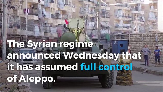 Syrian regime takes full control of Aleppo