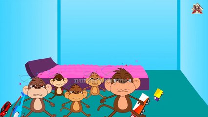 Five Little Monkeys Jumping On The Bed || Funny Entertaining Poems For Children