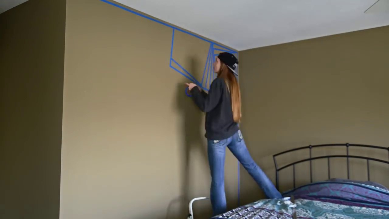 DIY Geometric Wall Paint