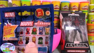 SPIDERMAN Giant Play Doh Surprise Egg MARVEL - Surprise Egg and Toy Collector SETC