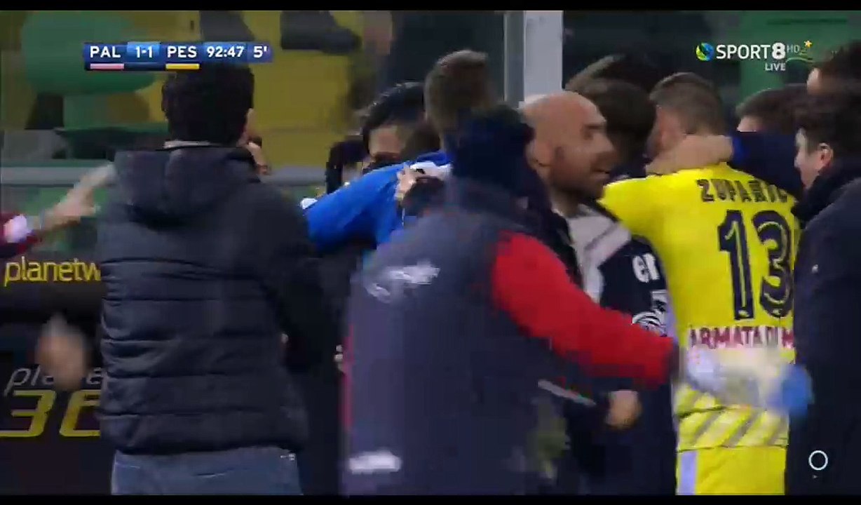 Cristiano Biraghi Goal HD - Palermo 1-1 Pescara - 22.12.2016