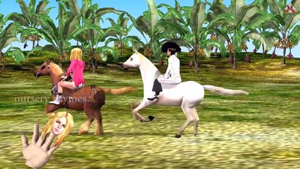 Finger Family || HORSE RACING Version || Nursery Rhymes and Baby Songs