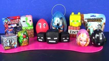 More Play-Doh Minecraft Surprises, Minecraft Blind Box, Minecraft Mystery Bag, Surprise Eggs