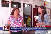 Villa El Salvador: menores de edad participaron de robo a nido