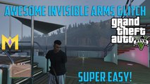 GTA 5 Online Glitches - NEW Invisible Arms Glitch - EASY Modded Outfit Look