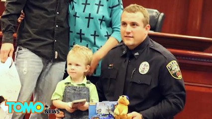 Policial salva a vida de menino de 3 anos que parou de respirar.