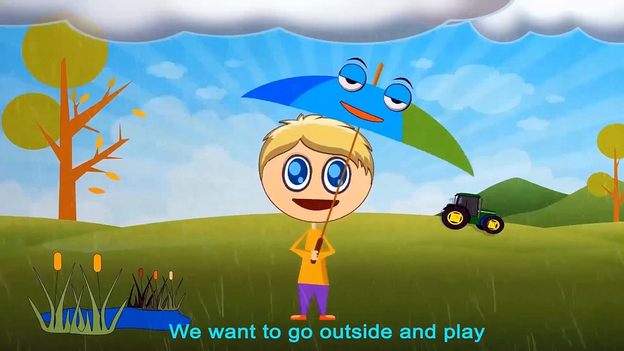 Rain, Rain, Go Away⛈ ⛈ ☔ ☔ ☔ | Nursery Rhyme with Lyrics ⛱ ⛱ ⛱ | Rain Rain Go Away Song for Children