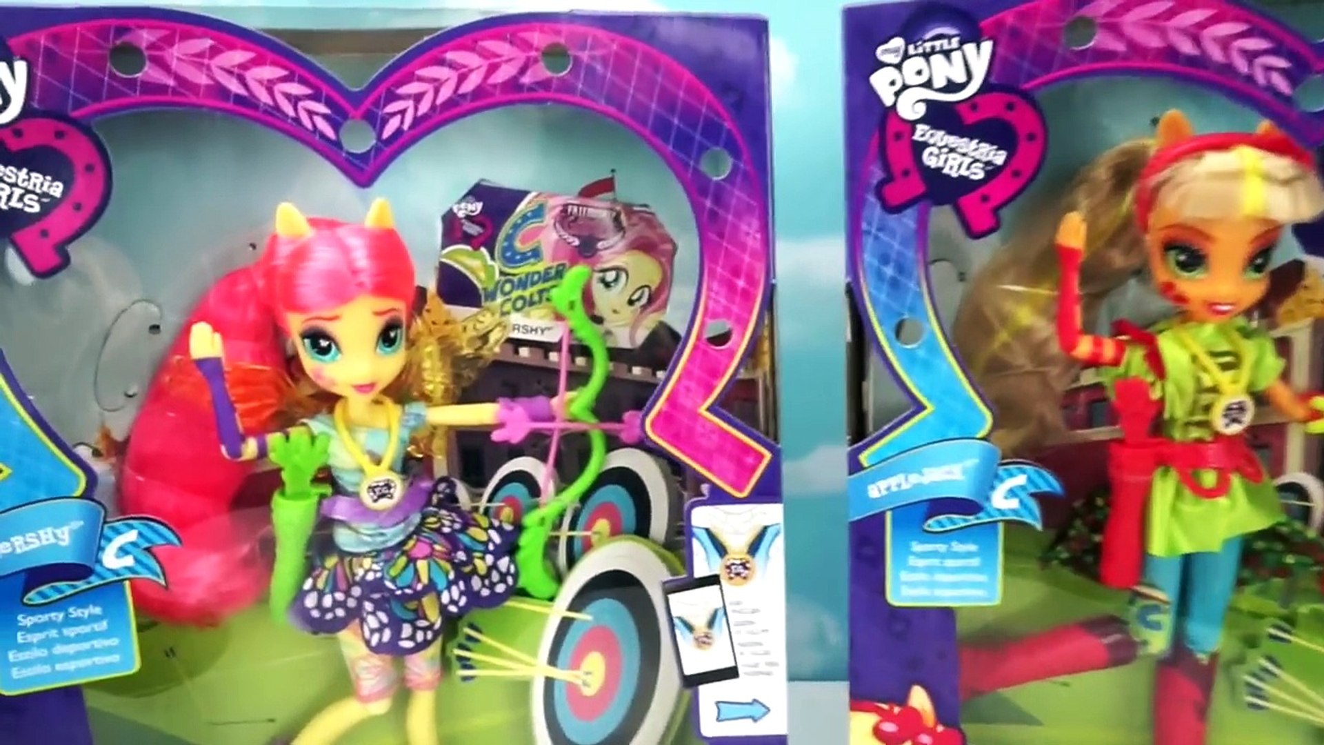 MLP Friendship Games En Español Fluttershy + Apple Jack - Muñecas Equestria Girls - video dailymotion