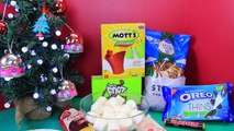 MARSHMALLOW SNOWMEN Christmas Treats Dessert DIY EASY Kid Cookies & Surprise Toys Ornaments