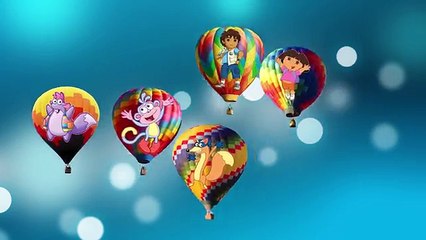 Dora the explorer Air Balloons Finger Family Nursery Rhymes