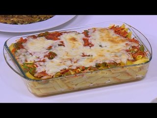 مكرونة بالخضار و الجبنة | نجلاء الشرشابي